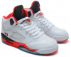 Nike Air Jordan 5 Retro White fire red black